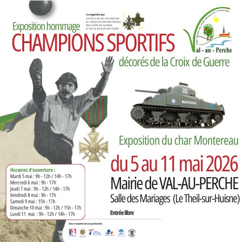 #char🪖Du 5 au 11 mai 2026 : un char de la Libération exposé à @valauperche61260À l’occasion du 81e anniversaire de l’armistice de 1945, la Ville de Val-au-Perche organise une matinée de commémorations le vendredi 8 mai 2026, marquée par un temps fort : la présentation exceptionnelle du char Montereau, exposé devant la mairie du 5 au 11 mai 2026.À l’issue de la cérémonie, prévue à 10h30 au Monument aux Morts du Theil-sur-Huisne, Géry Bailliard, Président délégué de l’Orne de l’ANCGVM (Association Nationale des Croix de Guerre et de la Valeur Militaire) présentera le char Montereau, ainsi qu’une exposition en hommage aux Champions sportifs décorés de la Croix de Guerre qui sera également visible de 5 au 11 mai à la salle des Mariages de la Mairie de Val-au-Perche en entrée libre.« Il y a quelques mois, au gré des échanges avec Géry Bailliard autour de l’exposition sur les sportifs décorés de la Croix de Guerre, il a été évoqué la possibilité de faire venir le char Montereau », explique Sébastien Thirouard, Maire de Val-au-Perche.Ce char, livré par les Etats-Unis en 1943, alors qu’il est en route pour participer à la libération de Paris, est pris sous le feu ennemi le 12 août 1944 à Alençon. Ce sera l’occasion pour les élèves des écoles primaires et du collège de venir admirer ce morceau du Patrimoine Normand, le Char Montereau et visiter l’exposition.Association "Les amis du char Montereau" #europe #France #Normandie #Orne #perchenormand #Perche #PnrPerche #Valauperche #lepercheornais #theperchetobe #montereau #commemoration #hommage #8mai #mémoire