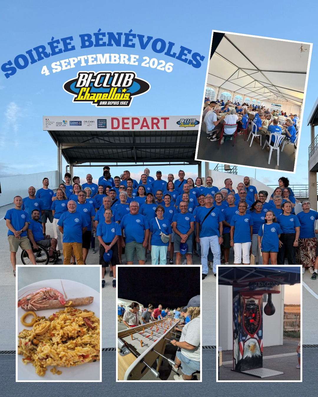 🎉 Retour sur la soirée des bénévoles 🎉
Après avoir partagé ensemble l’organisation de la Coupe de France et de la Coupe d’Europe de BMX en mai dernier, il était temps de se retrouver pour une soirée conviviale. 🥂🥘
Cette soirée était avant tout l’occasion de remercier tous nos bénévoles qui, par leur énergie, leur disponibilité et leur engagement, ont largement contribué à la réussite de ces deux belles compétitions.🙏
Au programme : des jeux, de la bonne humeur, des échanges… et bien sûr une paella pour réunir tout le monde autour d’un bon repas ! 🍴
Un grand MERCI à chacune et chacun d’entre vous pour votre investissement et votre disponibilité. 🤩
Sans vous, ces événements ne seraient tout simplement pas possible ! 🫶