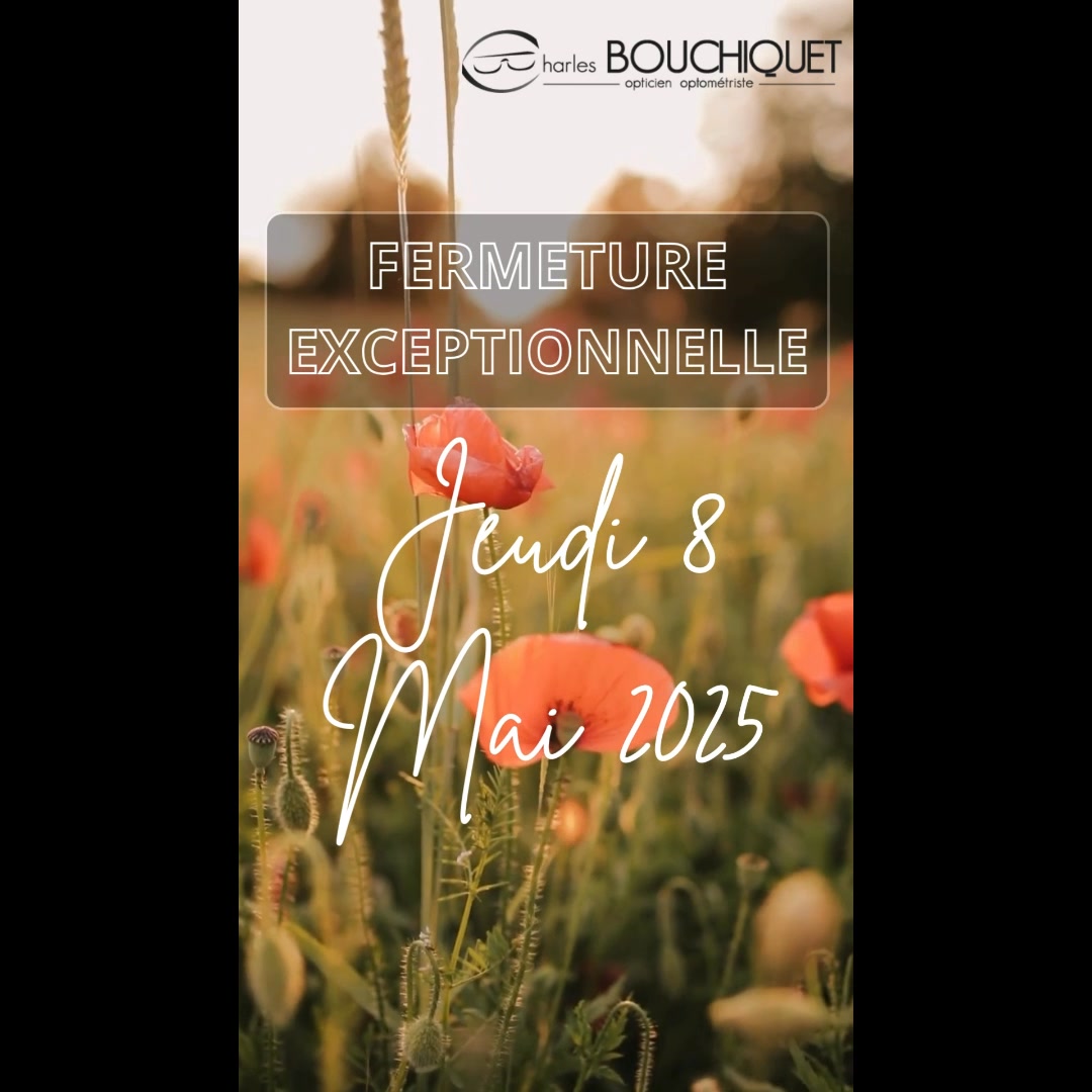 📍 Votre opticien Charles Bouchiquet Gravelines sera exceptionnellement fermé ce jeudi 8 mai 🇫🇷.
Nous serons ravis de vous accueillir dès le lendemain à nos horaires habituels.
Merci de votre compréhension et à très bientôt !
#charlesbouchiquetopticien #gravelines #bergues #opticienindependant #férié #fermetureexceptionnelle #8mai1945 #lunettesdevue