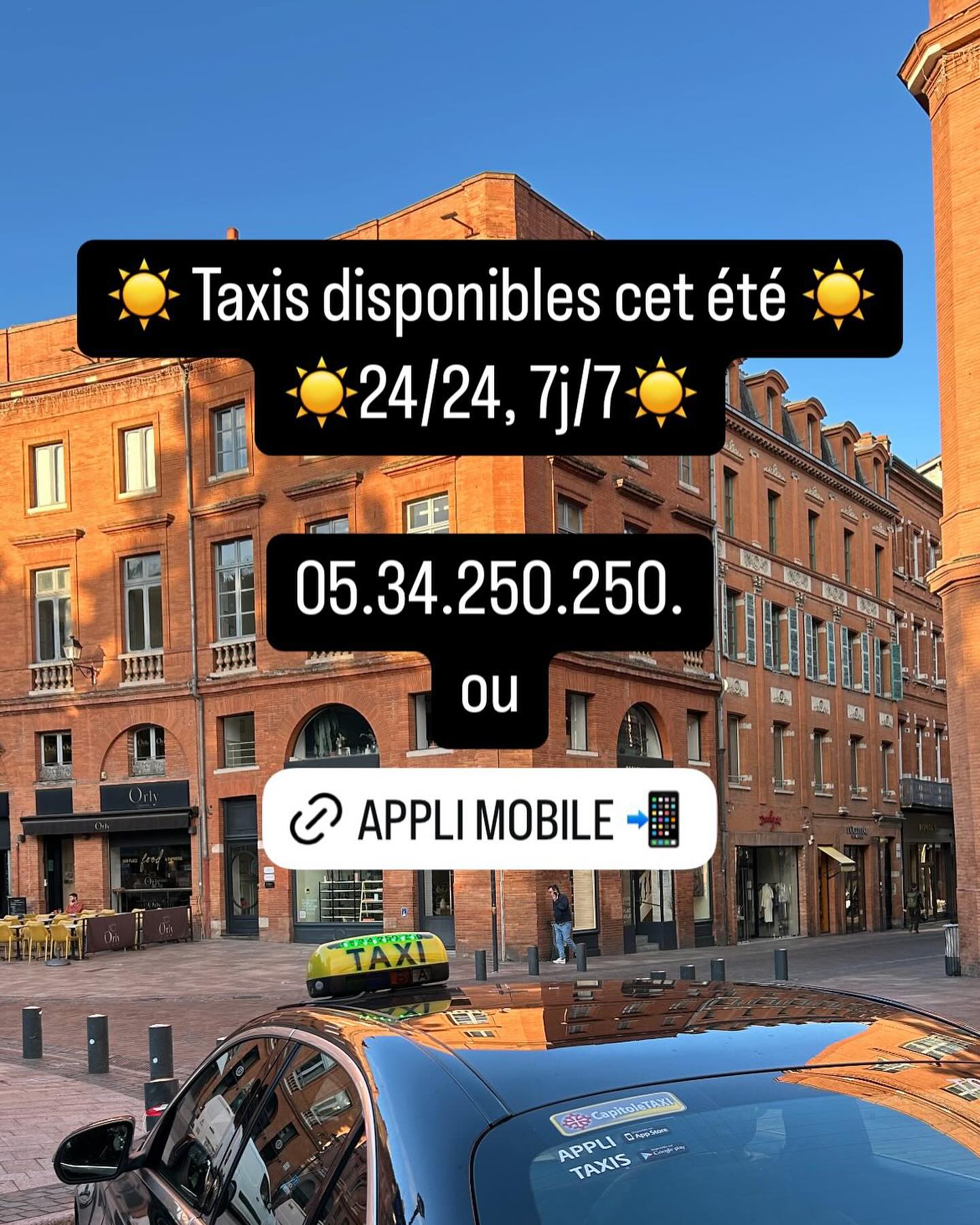 Photo Instagram Capitole Taxi