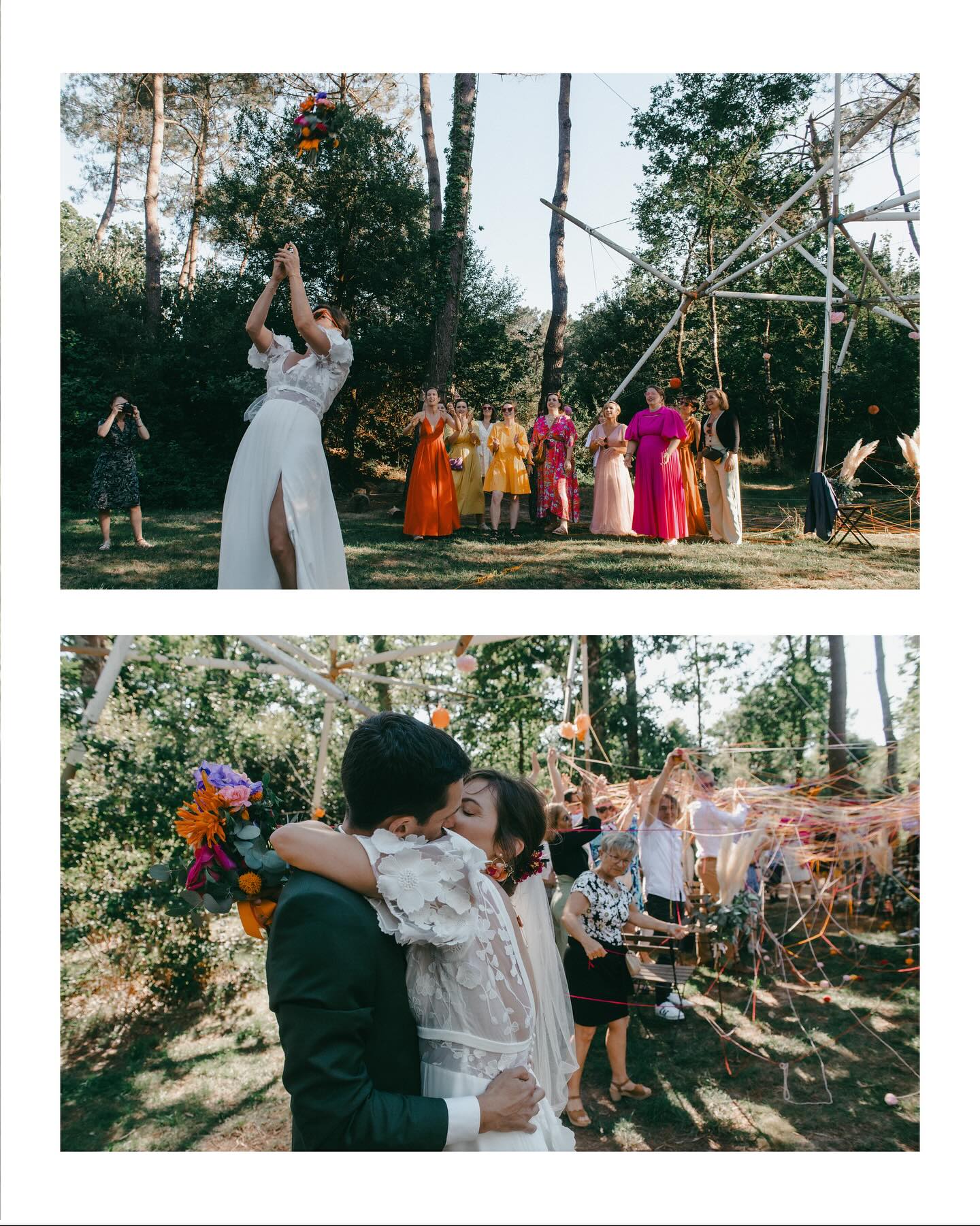✨Mariage de Léa & AurélienEnsemble depuis plusieurs années, Léa et Aurélien ont choisi de sceller leur union entourés de leurs proches dans une ambiance vitaminée🎨🌸Le thème ? La couleur, et il faut dire que le pari est plus que réussi 🌺💜💛
Léa rêvait d’une décoration « instagrammable », et au vu des photos missions…accomplie !💍 Une cérémonie laïque, pleine d’émotions, sublimée par des témoins survoltés a donné le ton : rires, larmes et beaucoup d’amour.
✨Le rituel de la laine a marqué la sortie des mariés avec poésie et symbolisme.🥂Place ensuite au vin d’honneur et au repas ponctuée de belles animations musicales.
🍾La traditionnelle fontaine de Champagne ailluminée l’extérieur avant de lancer la soirée.
✨L’ouverture de bal sur des rythmes latinos a ambrasé la piste et donner le coup d’envoi d’une nuit pleine de fêtes et de sourire.Félicitations à Léa & Aurelien ! 🔥🚨: photos de la publication de 1 à 7 Thomas Langouet
Photos de 8 à 19 @svsound📍 : @labellefolie.ploemel
🍽️ : @k5lorient
📸 : Thomas Langouet________________________________________________
DJ SvSound
📞 06 30 76 21 40
📧 svsound@outlook.com
📌 Bretagne#mariage #deejay #danse #wedding #ploemel #pistededanse #decoration #couleurs #ceremonielaïque #deejays