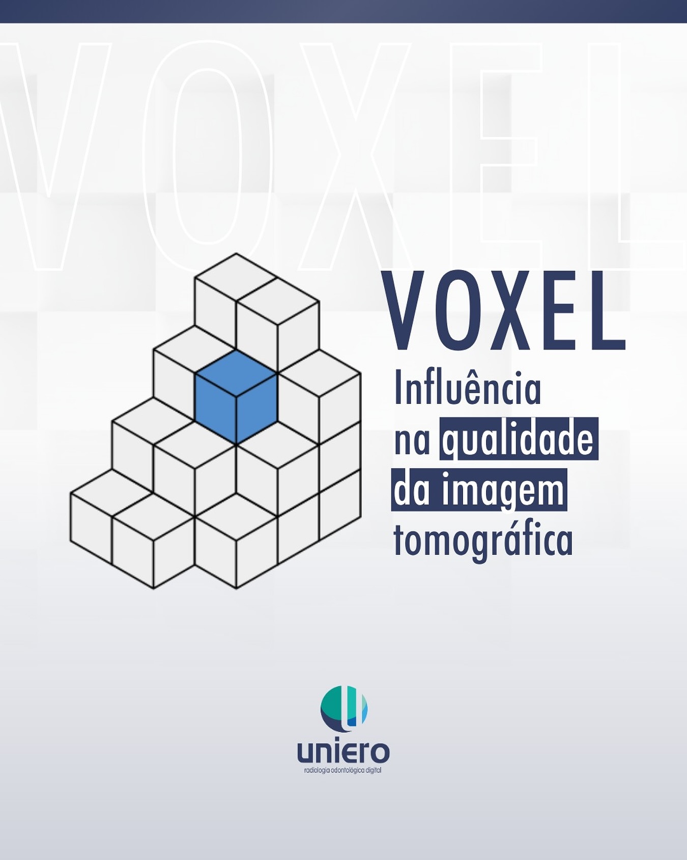 O voxel é a menor unidade tridimensional da tomografia e determina a espessura das fatias que compõem a imagem. Quanto menor o voxel, maior o detalhamento; quanto maior, menor a resolução, mas com exame mais rápido e menor dose de radiação. Na odontologia, essa escolha é determinante porque diferentes situações clínicas demandam diferentes níveis de…