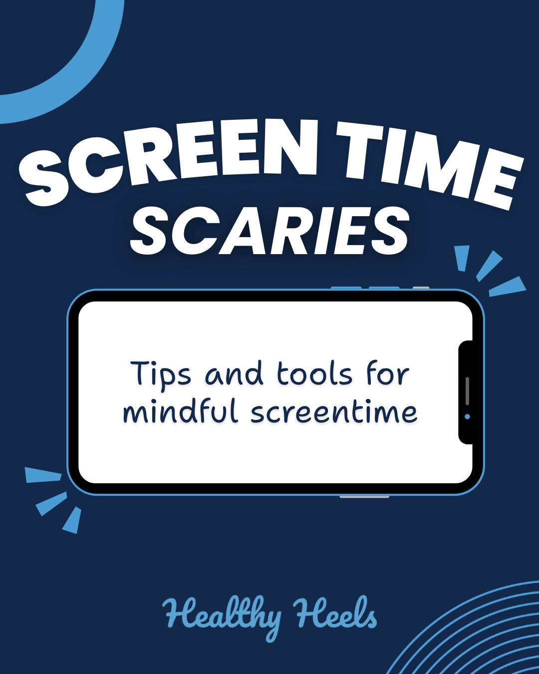 Does your screen time report have you looking like this 🫣😳? Check out these tips to incorporate more boundaries and mindfulness into your digital routine.