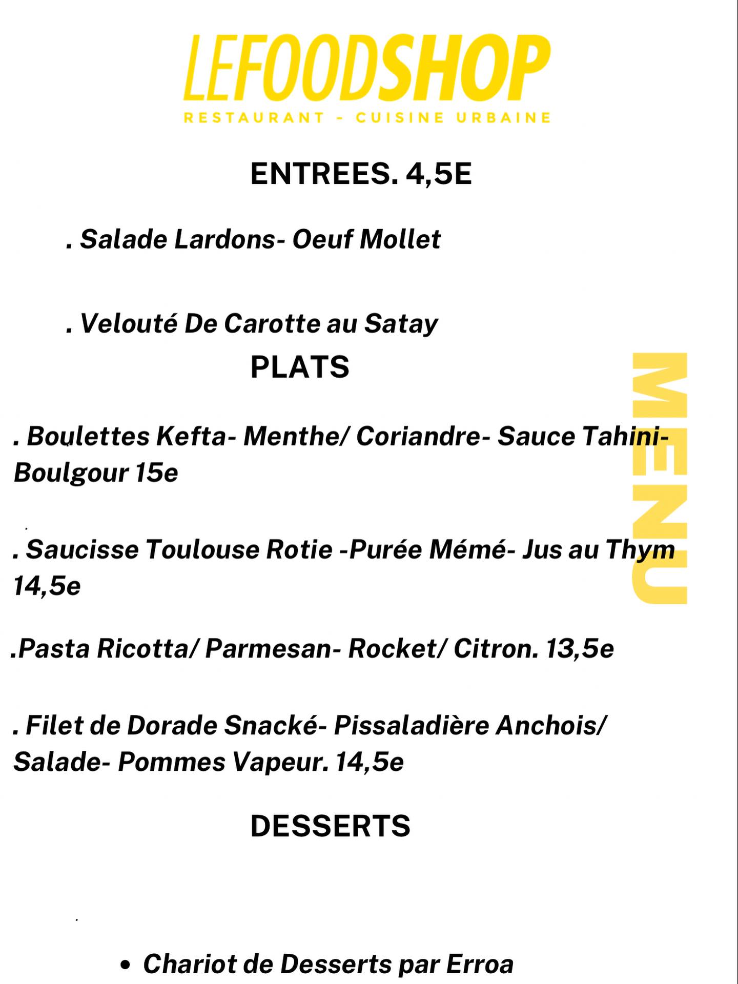 Le Food Shop Restuarant Anglet - Vendredi 🙌☎️