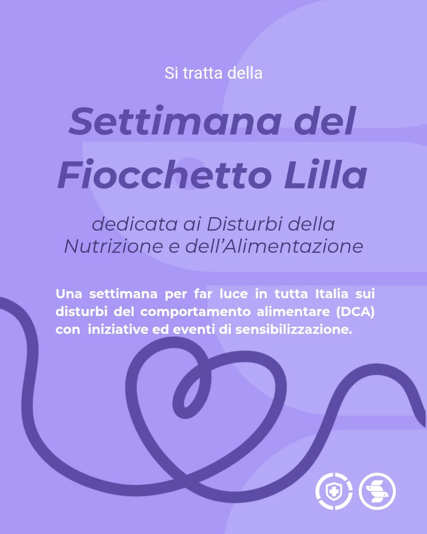 Dall'8 al 15 marzo ricorre la Settimana del Fiocchetto Lilla, dedicata alla sensibilizzazione sui Disturbi della Nutrizione e dell'Alimentazione (DNA).
Crediamo sia essenziale dare voce a questi disturbi per informare la popolazione generale e i futuri professionisti della salute e per insegnare a riconoscere i propri bisogni, affrontare le proprie paure e costruire un rapporto sano con sé stessi.
È un percorso difficile, ma possibile: un cammino di cura, ascolto e speranza in cui ogni passo, per quanto piccolo, è già un atto di rinascita.