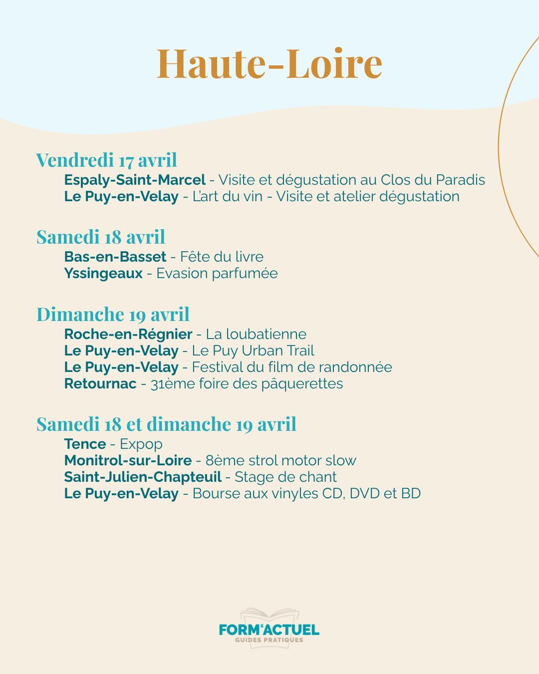 💡 Que faire ce week-end ? On vous donne plusieurs idées
🎁 Pensez également à notre jeu concours jusqu’à ce dimanche pour tenter de remporter une demi-journée à la @spa_la_chaldette