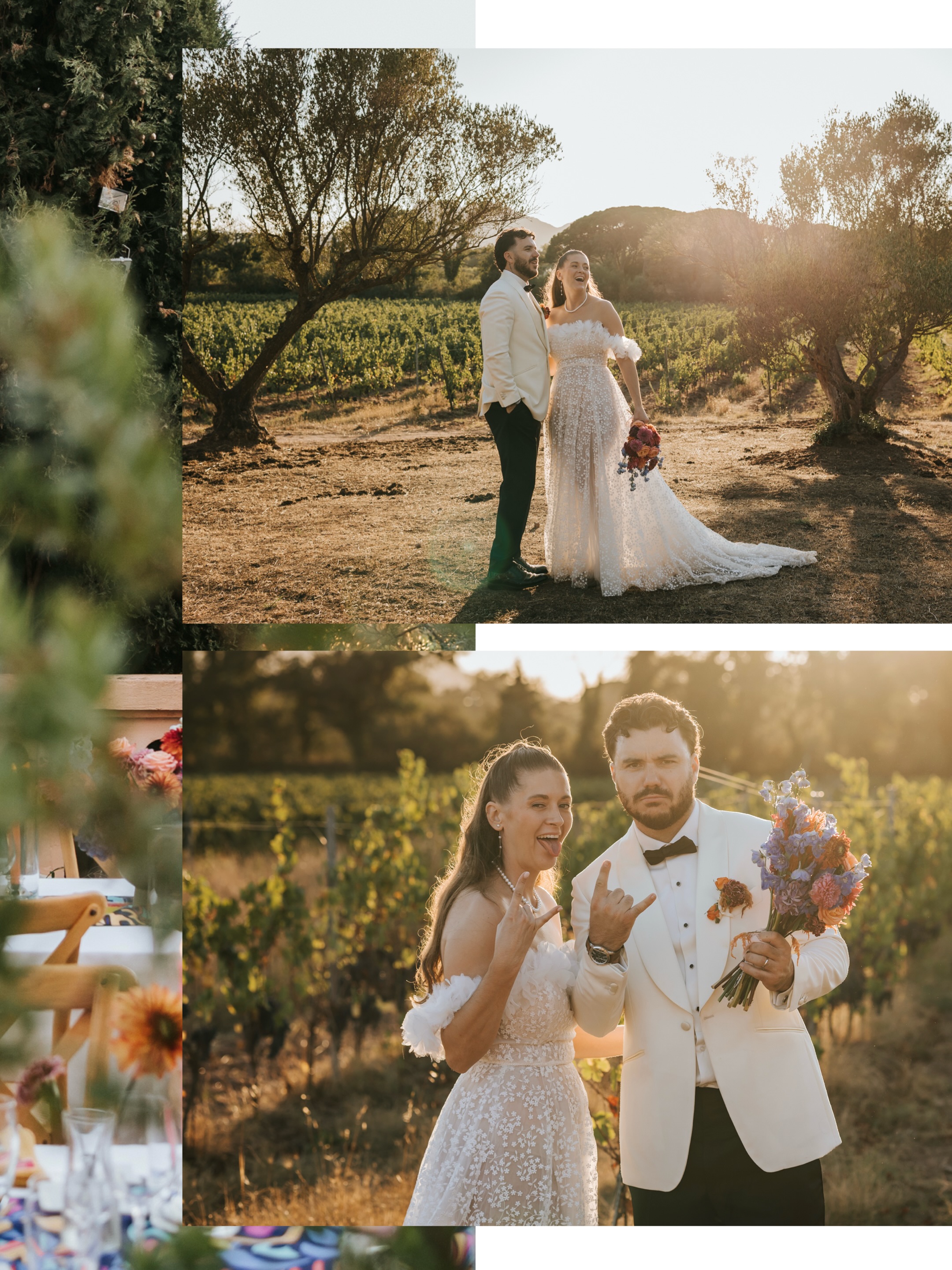 Les mariages ont des règles... c’est ce qu’on essaye encore parfois de nous faire croire. Choisir certaines couleurs plutôt que d’autres. Prévoir certaines traditions. Faire les choses « comme il faut »... 😅
Et puis il y a les mariages comme celui de Willow et Valentin : un mariage qui n’a jamais essayé de rentrer dans une case. Du fuchsia, du orange, du violet. Des chapeaux de cow-boy. Des cigares. Des éclats de rire à chaque coin du Château de Vaucouleurs. Et surtout, une énergie complètement folle. 🤠
Parce qu’au fond, un mariage n’est pas censé ressembler à une tendance Pinterest ou à ce que quelqu’un d’autre attend de vous. Il est censé vous ressembler ! Raconter votre histoire, vos goûts, vos délires, vos références que personne d’autre ne comprend vraiment.
Le plus beau compliment qu’on puisse faire à un mariage, ce n’est pas forcément de dire qu’il était élégant, raffiné ou parfaitement organisé. C’est de dire : « C’était tellement eux. »
Et ce jour-là, personne n’aurait pu confondre ce mariage avec celui de quelqu’un d’autre. Il y avait de la couleur partout, de la personnalité dans chaque détail et une bonne humeur tellement contagieuse qu’elle aurait probablement pu alimenter une petite ville pendant plusieurs jours.
Alors si vous êtes en train d’organiser votre mariage, voici votre rappel amical du jour : vous avez le droit de choisir ce qui vous plaît ! Même si c’est inattendu. Même si c’est coloré. Même si ça implique des chapeaux de cow-boy au milieu de la Provence.
Surtout si ça implique des chapeaux de cow-boy au milieu de la Provence !
Parce que les mariages dont on se souvient le plus longtemps sont rarement ceux qui suivent les règles. Ce sont ceux qui racontent une histoire : la vôtre. 🫶🏻
.
Vrais mariés : @willowvalente & @valentinstacchetti
Lieu de réception : @chateaudevaucouleurs
Wedding Planner : @mahina.moments
Photo : @elielle.fr
Vidéo : @focus_production83
Décoration : @piecesuniqueslocation
Fleurs : @nikofloralfactory
Mise en beauté : @marion_lhote
Traiteur : @starevenements
DJ : @sonocoevents
Bar à cocktails : @kombi_event
.
#photographemariage #mariageprovence #semarierenprovence