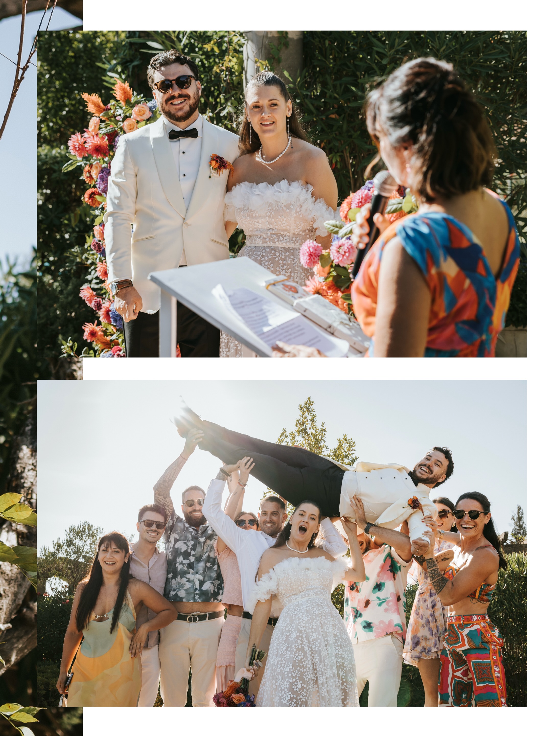Les mariages ont des règles... c’est ce qu’on essaye encore parfois de nous faire croire. Choisir certaines couleurs plutôt que d’autres. Prévoir certaines traditions. Faire les choses « comme il faut »... 😅
Et puis il y a les mariages comme celui de Willow et Valentin : un mariage qui n’a jamais essayé de rentrer dans une case. Du fuchsia, du orange, du violet. Des chapeaux de cow-boy. Des cigares. Des éclats de rire à chaque coin du Château de Vaucouleurs. Et surtout, une énergie complètement folle. 🤠
Parce qu’au fond, un mariage n’est pas censé ressembler à une tendance Pinterest ou à ce que quelqu’un d’autre attend de vous. Il est censé vous ressembler ! Raconter votre histoire, vos goûts, vos délires, vos références que personne d’autre ne comprend vraiment.
Le plus beau compliment qu’on puisse faire à un mariage, ce n’est pas forcément de dire qu’il était élégant, raffiné ou parfaitement organisé. C’est de dire : « C’était tellement eux. »
Et ce jour-là, personne n’aurait pu confondre ce mariage avec celui de quelqu’un d’autre. Il y avait de la couleur partout, de la personnalité dans chaque détail et une bonne humeur tellement contagieuse qu’elle aurait probablement pu alimenter une petite ville pendant plusieurs jours.
Alors si vous êtes en train d’organiser votre mariage, voici votre rappel amical du jour : vous avez le droit de choisir ce qui vous plaît ! Même si c’est inattendu. Même si c’est coloré. Même si ça implique des chapeaux de cow-boy au milieu de la Provence.
Surtout si ça implique des chapeaux de cow-boy au milieu de la Provence !
Parce que les mariages dont on se souvient le plus longtemps sont rarement ceux qui suivent les règles. Ce sont ceux qui racontent une histoire : la vôtre. 🫶🏻
.
Vrais mariés : @willowvalente & @valentinstacchetti
Lieu de réception : @chateaudevaucouleurs
Wedding Planner : @mahina.moments
Photo : @elielle.fr
Vidéo : @focus_production83
Décoration : @piecesuniqueslocation
Fleurs : @nikofloralfactory
Mise en beauté : @marion_lhote
Traiteur : @starevenements
DJ : @sonocoevents
Bar à cocktails : @kombi_event
.
#photographemariage #mariageprovence #semarierenprovence