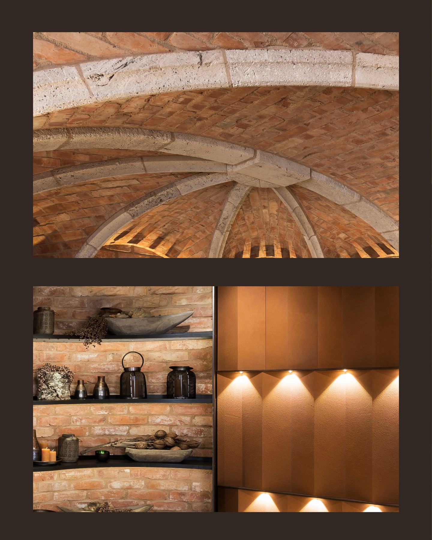 A space shaped by history and defined by detail.
The historic brick vaults set the tone for an intimate wine cellar where architecture remains the focal point. Carefully composed lighting enhances the depth and texture of the masonry, while custom-crafted furniture is designed to echo the room's unique form. The result is a harmonious balance of authenticity, craftsmanship, and understated luxury.
Designed in 2017, it remains timelessly elegant.
Neues Tor Bad Wimpfen, DE
#kitzigdesignstudios #kitziginteriordesign #interiordesign #winetime #winecellar #winery #restaurantdesign #wineexperinece